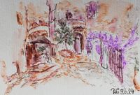 14_Tourettes sur Loup (Postkarte)