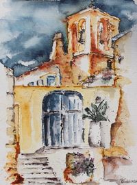 Kirche von Chambonas_France (29 x 39)